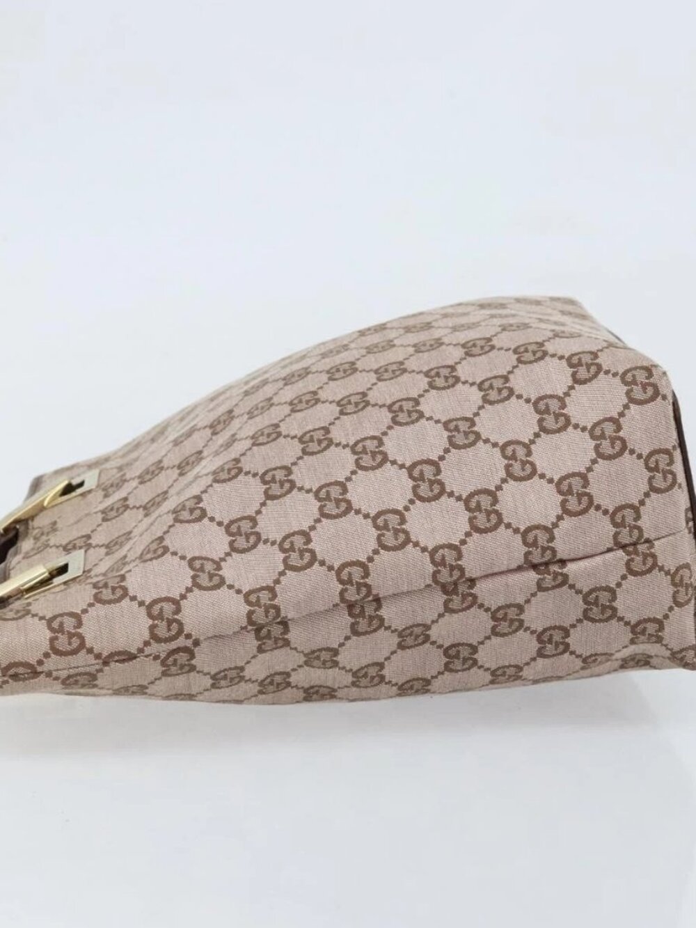 GUCCI GG Canvas Tote Bag Pink Gold - Picture 7 of 16